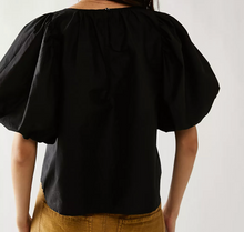 Load image into Gallery viewer, Free People Bardot Top in Black