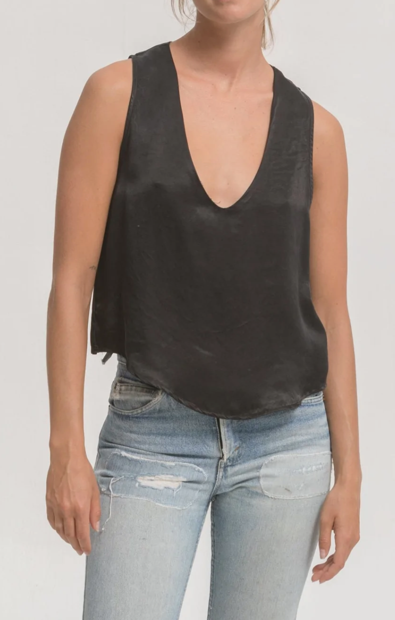 Cali Dreaming Evie Tank in Black