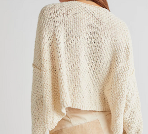 Free People Changing Tides Pullover in Tea