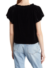 Load image into Gallery viewer, Free People Terese Velvet Top in Black - FINAL SALE