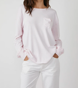 Free People Fade Into You Tee in Salt