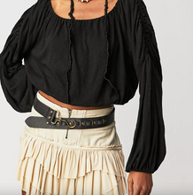 Load image into Gallery viewer, Free People In A Dream Top in Black - FINAL SALE