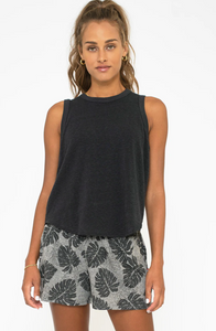 Sol Angeles Eco Slub Tank in V Black