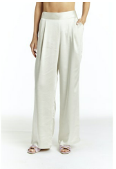 Drew Eva Silk Pant in Cream - FINAL SALE
