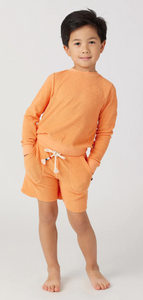 Sol Angeles Kids Loop Terry Pullover in Guava - FINAL SALE