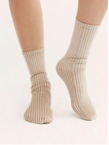 Free People Trixie Velvet Socks