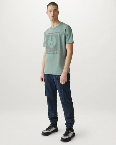 Belstaff Illusion T-Shirt in Steel Green