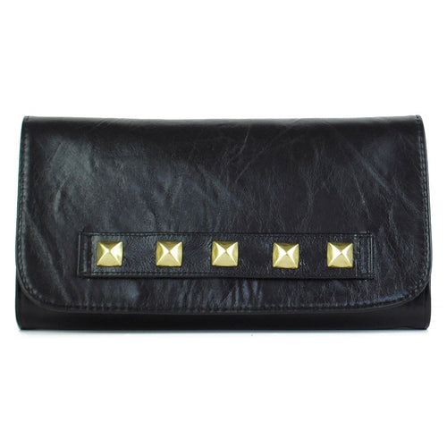 JJ Winters Willow Convertible Clutch in Black