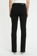 Load image into Gallery viewer, Pistola Teagan High Rise Vented Straight in Dark Vinyl - FINAL SALE