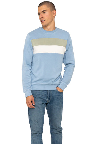 Sol Angeles Mens Colorblock Pullover in Vapor - FINAL SALE