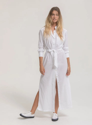 Cali Dreaming Shirt Dress in White