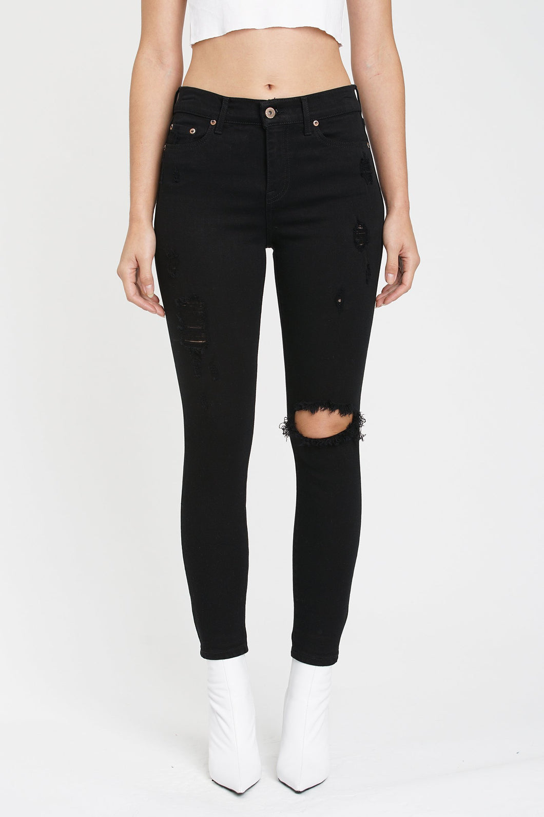 Pistola Aline High Rise Skinny in Black Magic - FINAL SALE