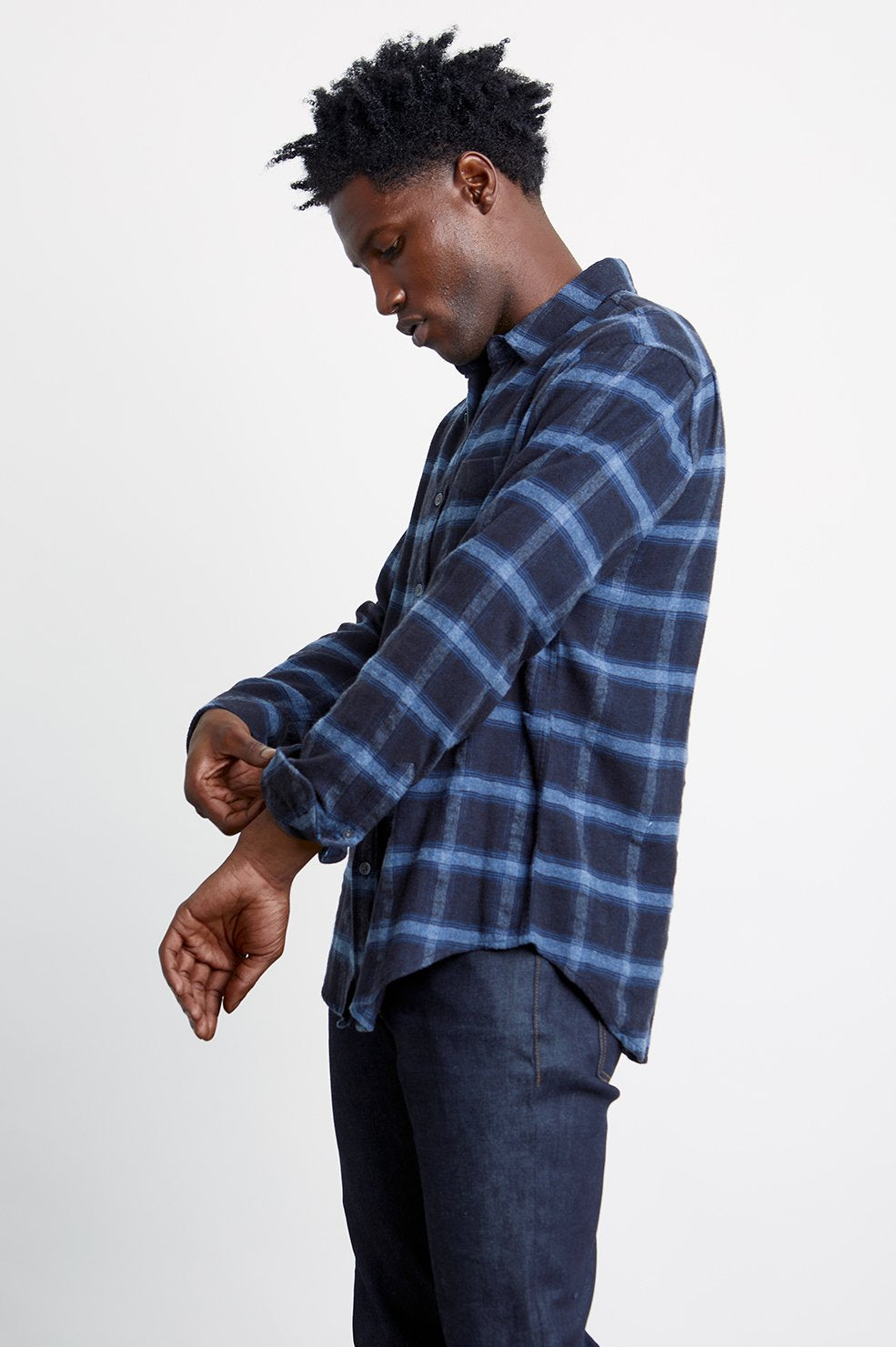 Rails Lennox in Navy/Heather
