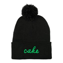 Load image into Gallery viewer, Northmade Co. Edina &quot;Cake&quot; Pom Hat in Black/Green