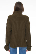 Load image into Gallery viewer, Pistola Dallas Relaxed Turtle Neck Sweater in Moss - FINAL SALE