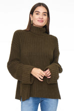 Load image into Gallery viewer, Pistola Dallas Relaxed Turtle Neck Sweater in Moss - FINAL SALE