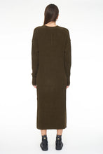 Load image into Gallery viewer, Pistola Darya Dress Crew Neck Midi Dress in Moss - FINAL SALE