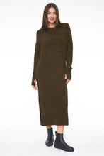 Load image into Gallery viewer, Pistola Darya Dress Crew Neck Midi Dress in Moss - FINAL SALE