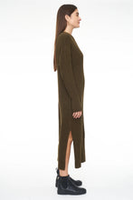 Load image into Gallery viewer, Pistola Darya Dress Crew Neck Midi Dress in Moss - FINAL SALE