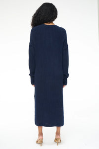 Pistola Darya Crew Neck Midi Dress in Navy - FINAL SALE