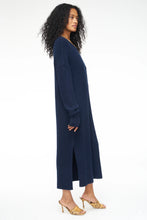 Load image into Gallery viewer, Pistola Darya Crew Neck Midi Dress in Navy - FINAL SALE