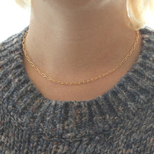 Load image into Gallery viewer, Kris Nations Thick Drawn Cable Chain Choker in Gold