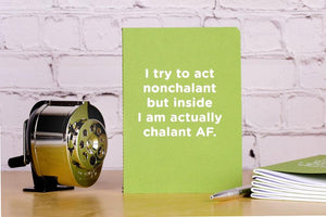 Meriwether "I Try to Act Nonchalant" Notebook