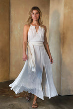 Load image into Gallery viewer, Jen&#39;s Pirate Booty Clubhouse Maxi Dress In White Gauze - FINAL SALE