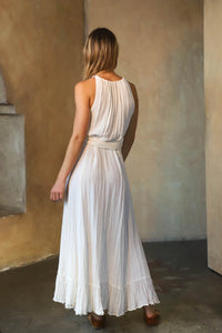 Jen's Pirate Booty Clubhouse Maxi Dress In White Gauze - FINAL SALE