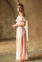 Load image into Gallery viewer, Jen&#39;s Pirate Booty Ozone Maxi Dress in Peach Gauze - FINAL SALE