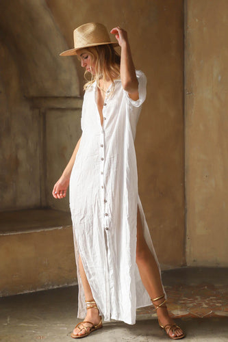 Jen's Pirate Booty Riviera Sunfair Dress in Jibarita White - FINAL SALE