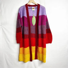 Load image into Gallery viewer, Farm Rio Striped Cardigan in Patch Twirl - FINAL SALE