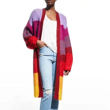 Load image into Gallery viewer, Farm Rio Striped Cardigan in Patch Twirl - FINAL SALE
