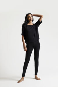 Skin Norma Double Layer Legging in Black