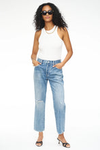 Load image into Gallery viewer, Pistola Maya Mid Rise Easy Straight Ankle in Legacy Distressed