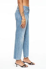 Load image into Gallery viewer, Pistola Maya Mid Rise Easy Straight Ankle in Legacy Distressed