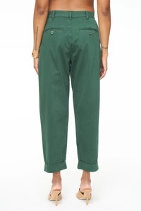 Pistola Kellin High Rise Pleated Trouser in Ivy - FINAL SALE