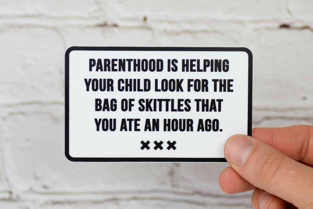 Meriwether Parenthood & Skittles Sticker