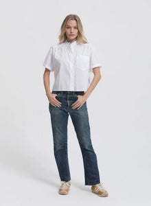 Cali Dreaming Louella Shirt in Pure White - FINAL SALE