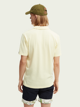 Load image into Gallery viewer, Scotch &amp; Soda Mens Two-Tone Knitted Polo in Lemonade Melange - FINAL SALE