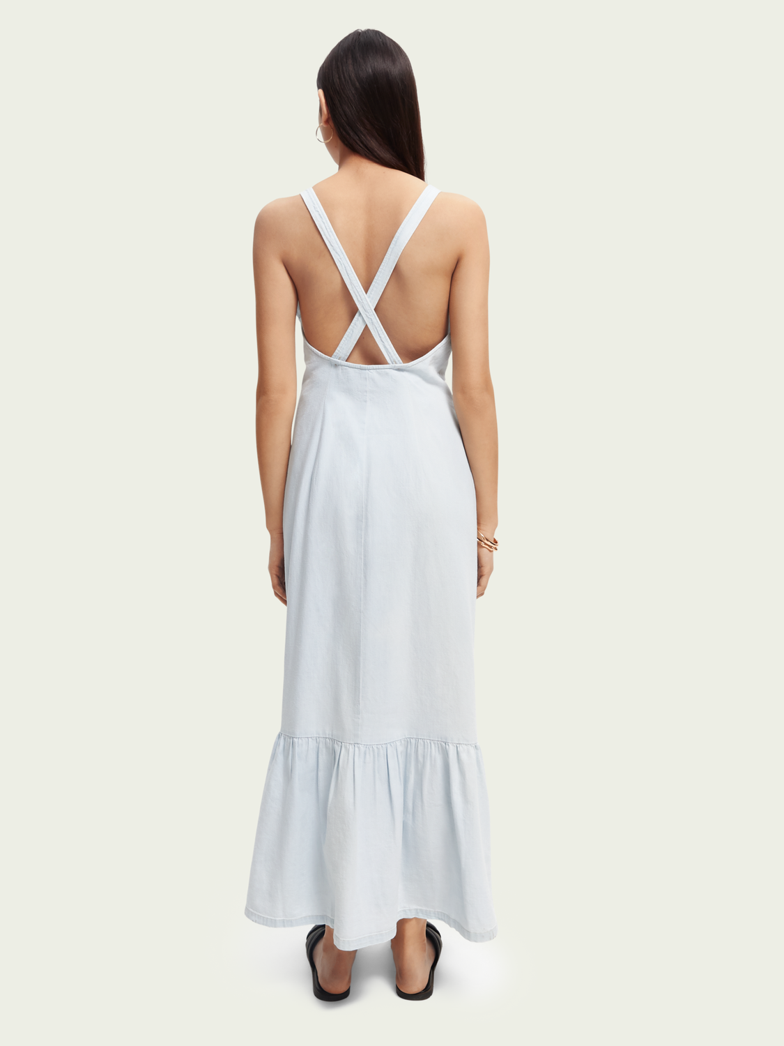 Light denim 2025 pinafore dress