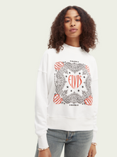 Load image into Gallery viewer, Scotch &amp; Soda Elvis Graphic Sweatshirt in White - FINAL SALE