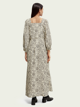Load image into Gallery viewer, Scotch &amp; Soda Easy Feminine 3/4 Sleeve Maxi in White/Black Floral - FINAL SALE