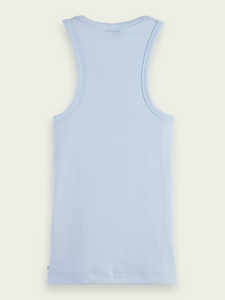 Scotch & Soda Racer Tank in Light Blue - FINAL SALE