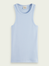 Load image into Gallery viewer, Scotch &amp; Soda Racer Tank in Light Blue - FINAL SALE