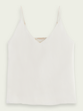 Load image into Gallery viewer, Scotch &amp; Soda Jersey V-Neck Tank Top In Aged White