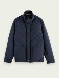 Scotch & Soda Mens Chunky Wool-blend Zip Cardigan w/Detachable Inner Jacket - FINAL SALE