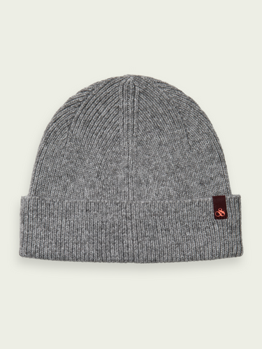 Scotch and Soda Wool Blend Rib Knit Beanie