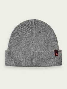 Scotch and Soda Wool Blend Rib Knit Beanie