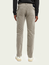 Load image into Gallery viewer, Scotch &amp; Soda Mens Ralston Slim-Stretch Corduroy Pants in Moonstone - FINAL SALE